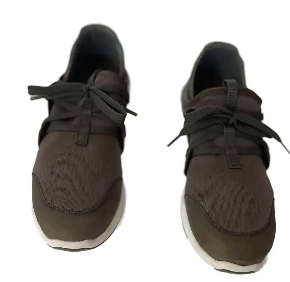 OluKai Pehuea‎ Li Women’s Shoes Size 7W Olive Green Mesh Slip On Sneakers